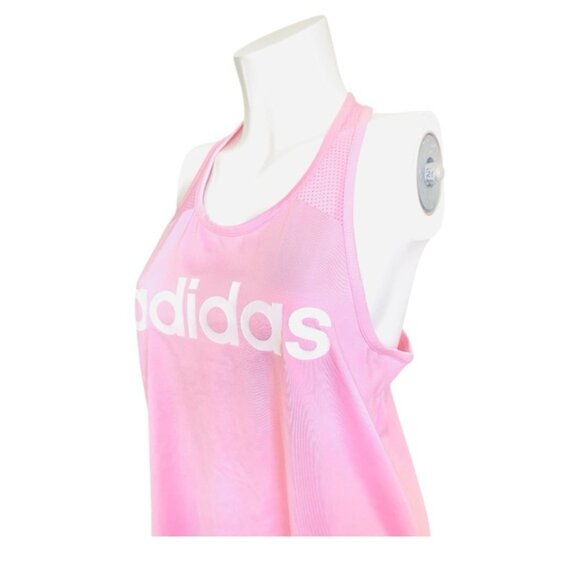 ADIDAS Pink Relaxed Sleeveless Open Back Tank Top - Picture 4 of 16